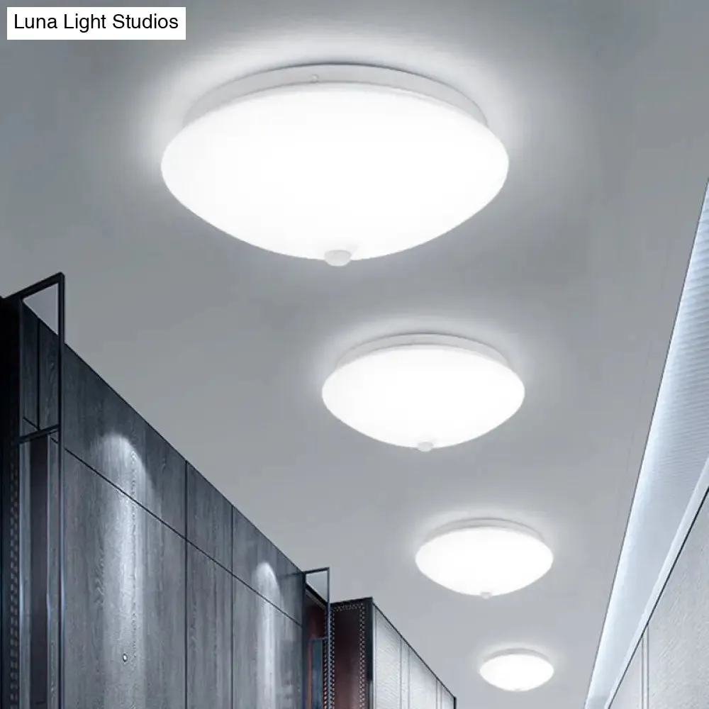 Motion-Sensing Cap Shape LED Flush Ceiling Light for Hallway
