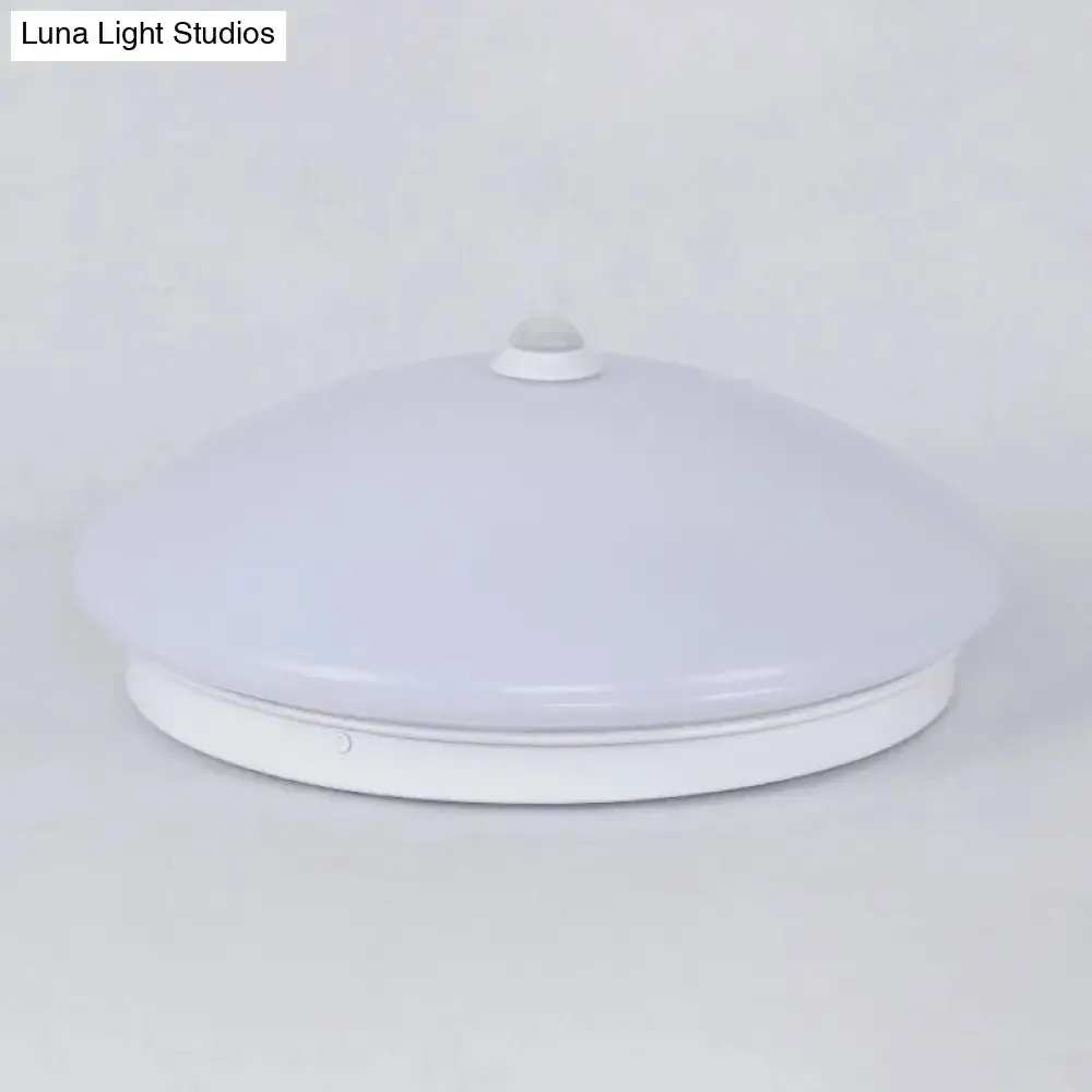 Motion-Sensing Cap Shape LED Flush Ceiling Light for Hallway