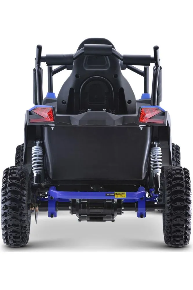 MotoTec Raider Kids UTV 48v 1200w Full Suspension Blue