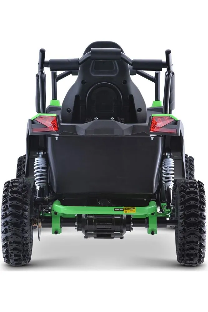 MotoTec Raider Kids UTV 48v 1200w Full Suspension Green