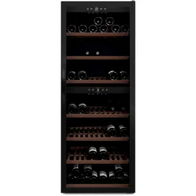 mQuvée - Wine Expert 126 Dual Zone Freestanding Wine Cooler - Fullglass Black