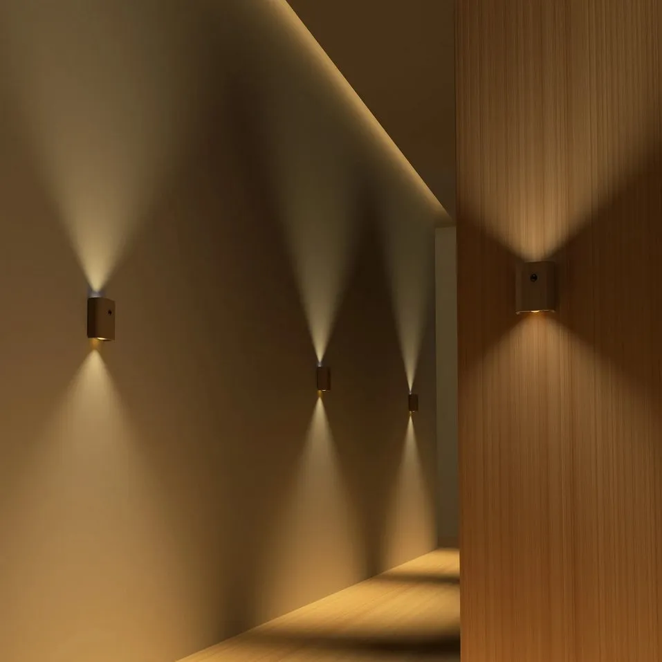 NaturaGlow Magnet Touch Sensor USB Rechargeable LED Wall Sconce