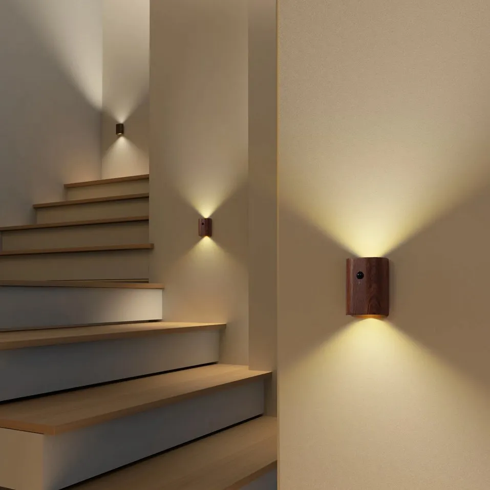 NaturaGlow Magnet Touch Sensor USB Rechargeable LED Wall Sconce