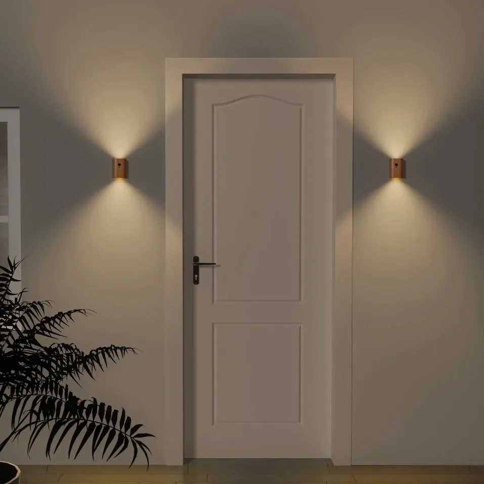 NaturaGlow Magnet Touch Sensor USB Rechargeable LED Wall Sconce