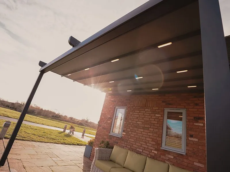 Nebula Motorised Gazebo With Retractable LED Awning
