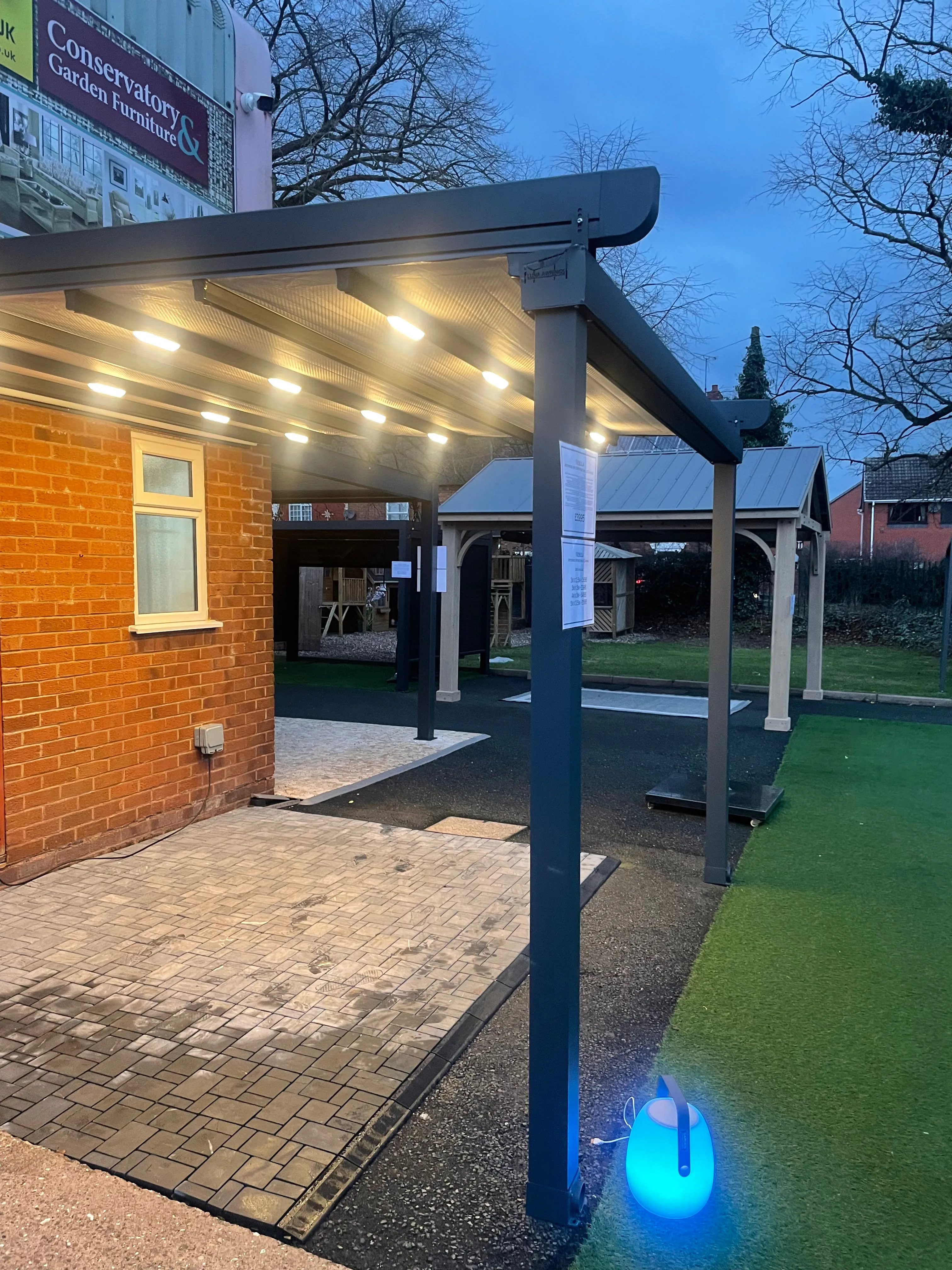 Nebula Motorised Gazebo With Retractable LED Awning