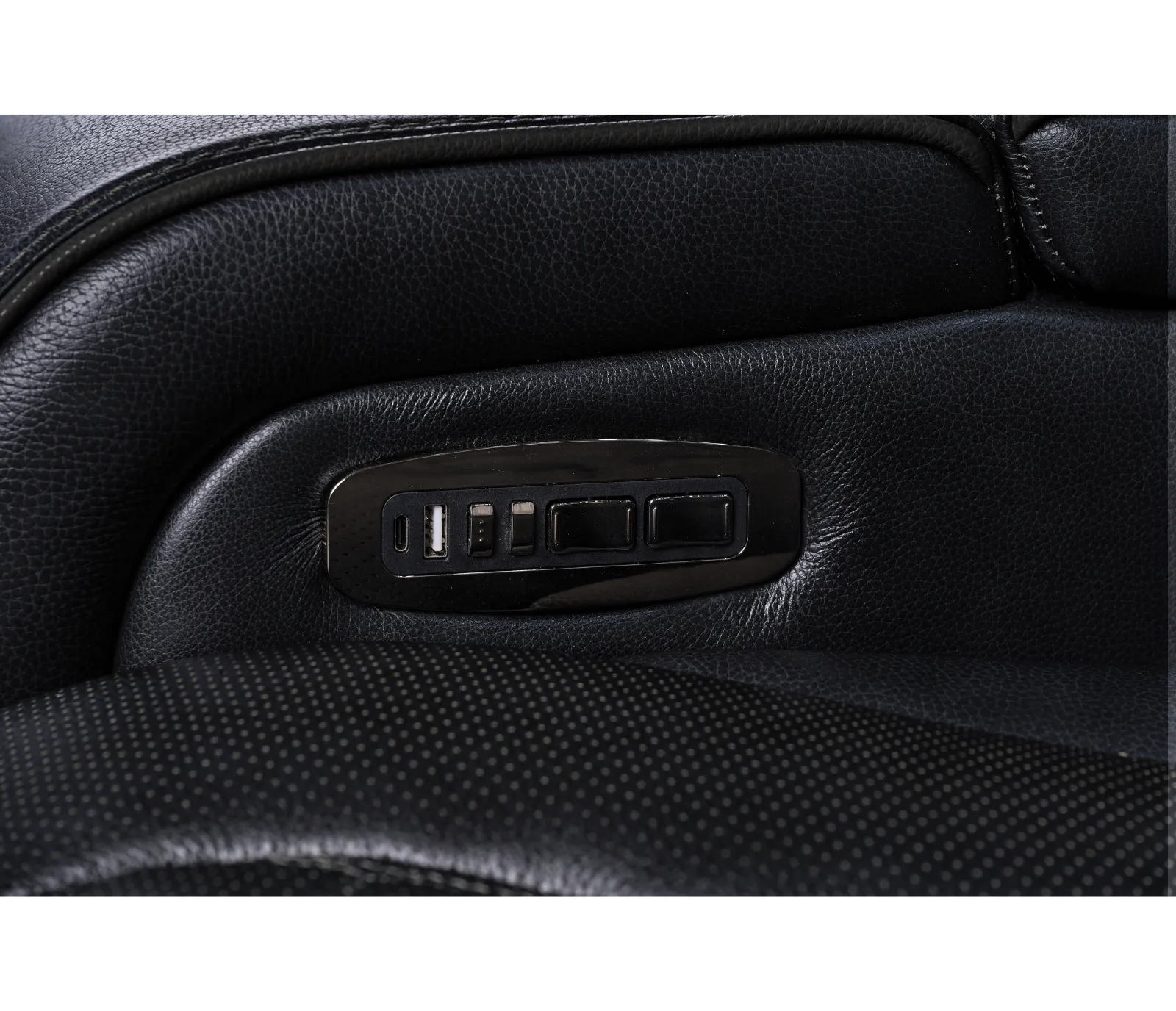 Nexus Chair - Power Reclining w/ Power Headrest - Black Leather