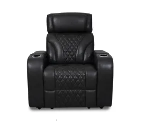 Nexus Chair - Power Reclining w/ Power Headrest - Black Leather