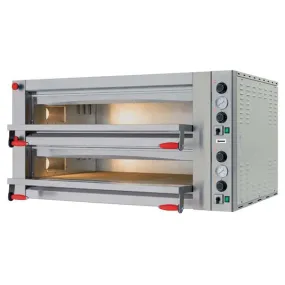 Omcan 40641 Pizza Oven Double Chamber Pyralis Series 18,000W