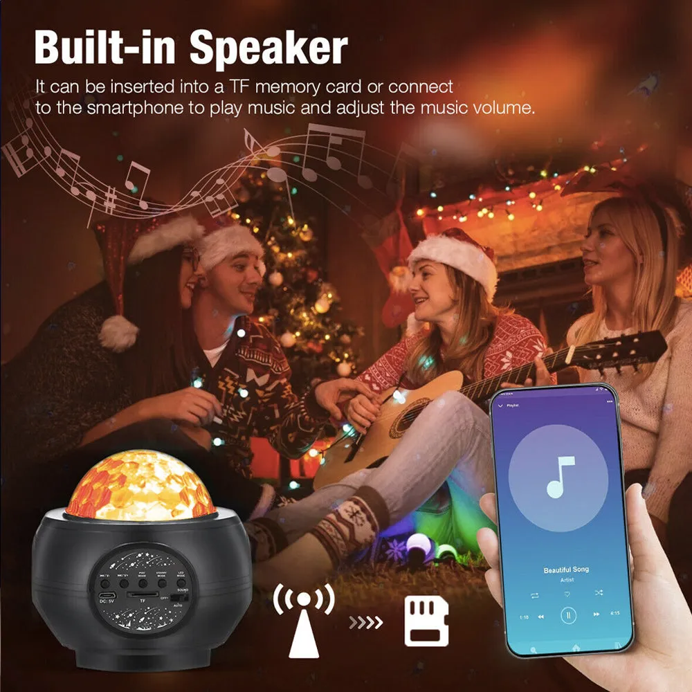 Outer Space LED Projector 32 Modes Bluetooth Speaker