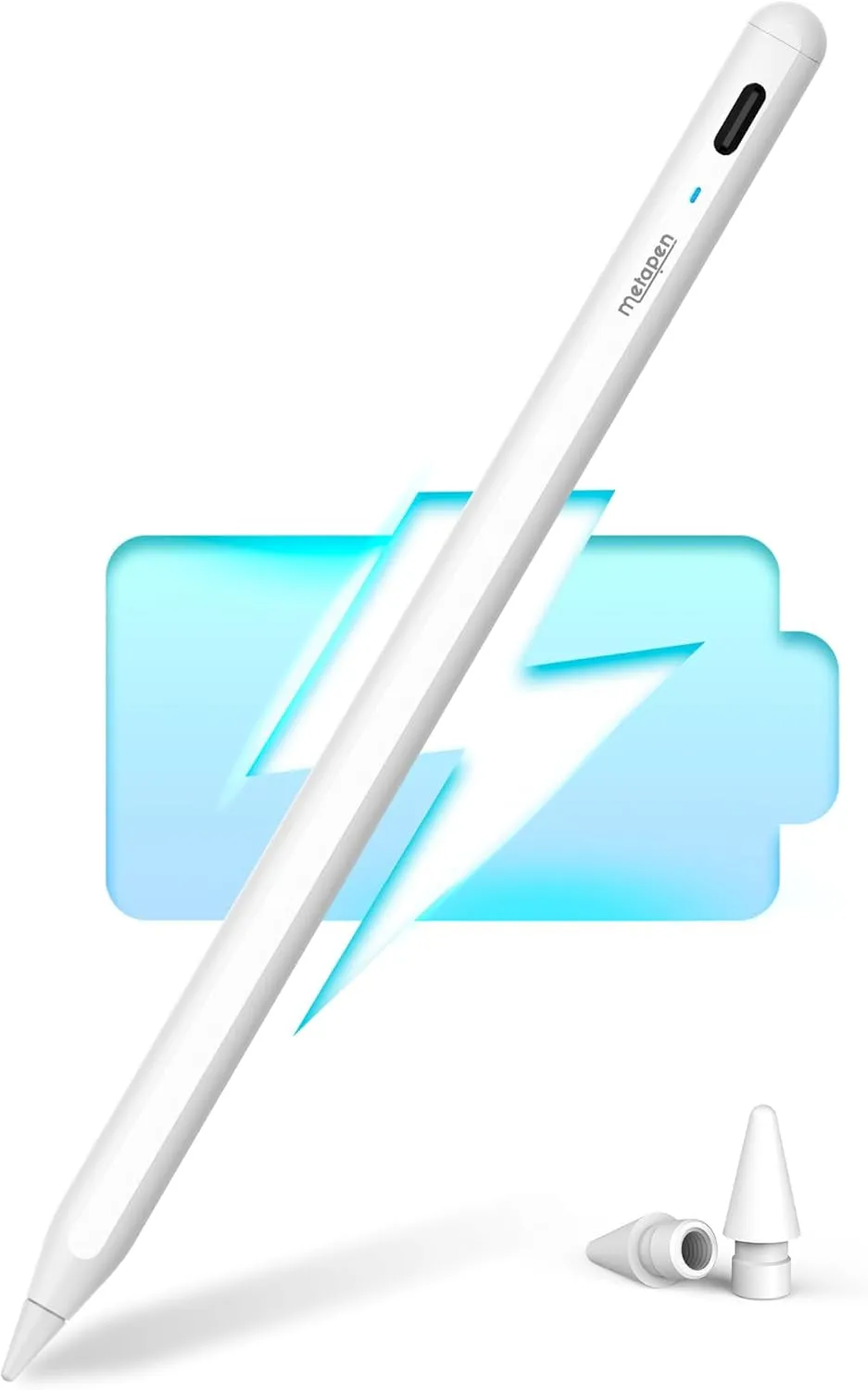 Pencil A8 Compatible Ipad 2018-2024, 2X Faster Charge, Palm Rejection, Tilt Sensitivity Stylus Pen Compatible Apple Ipad 10/9/8/7/6Th Gen, Ipad Pro 12.9/11/13 Inch, Ipad Air 3-6, Ipad Mini 5/6