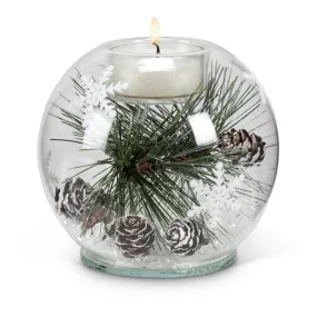 Pine Bough & Snow Votive