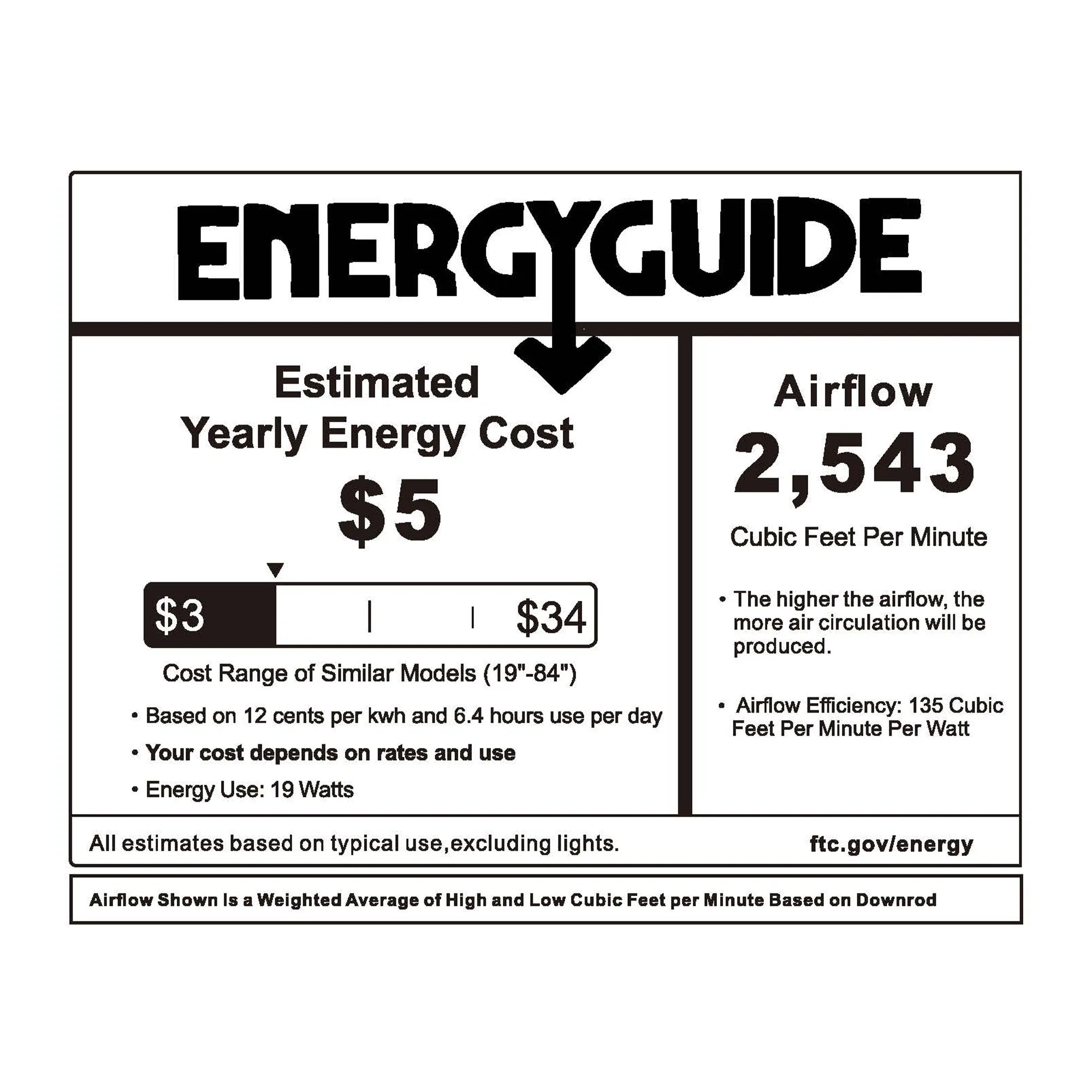 Prescott Low Profile Smart Fan with LED light and Remote 45 Inch