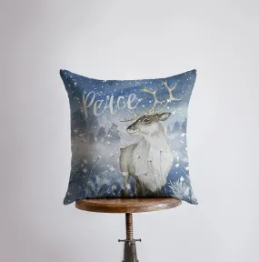 Reindeer Peace | Throw Pillows | Christmas Pillow | Thank you Gift | Christmas Gift | Gift for Her | Gift for Mom | Home Decor | Let it Snow