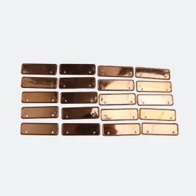 Rose Gold Name Badge Holders - Medium Size - Pack of 20