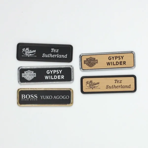 Rose Gold Name Badge Holders - Medium Size - Pack of 20