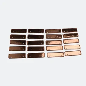 Rose Gold Name Badge Holders - Small Size - Pack of 20