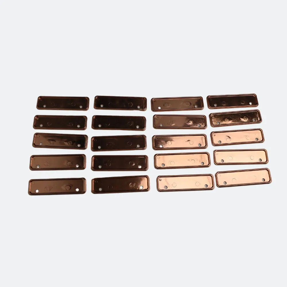 Rose Gold Name Badge Holders - Small Size - Pack of 20