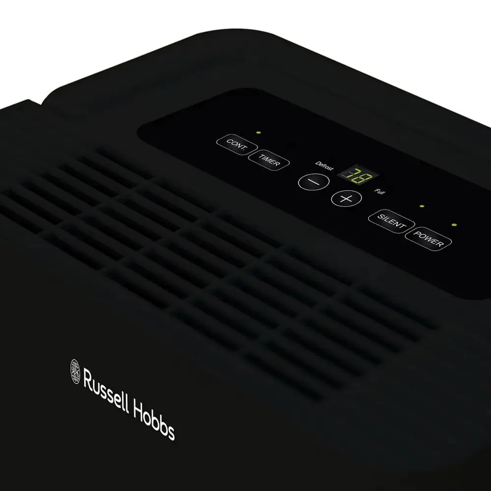 Russell Hobbs RHDH1001B 10 Litre Dehumidifier With 2 Litre Water Tank, Black