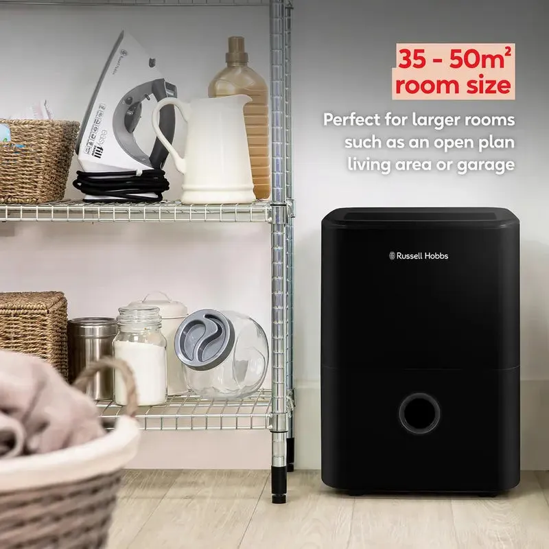 Russell Hobbs RHDH2002 20 Litre Dehumidifier With 3 Litre Water Tank, Black