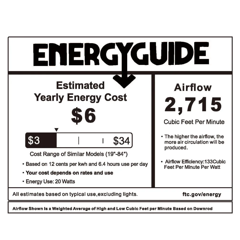 Sawyer Smart Ceiling Fan with LED Light and Remote Outdoor/Indoor 48"