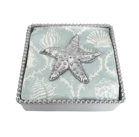 Sea Star Beaded Napkin Box Set