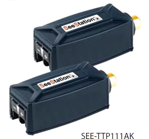 SEESTATION TTP111AK ANALOG AUDIO OVER CAT 5 EXTENDER (2 EACH)