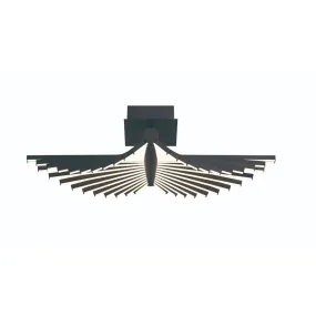 Seraph 25 in. LED Flush Mount Light black Finish