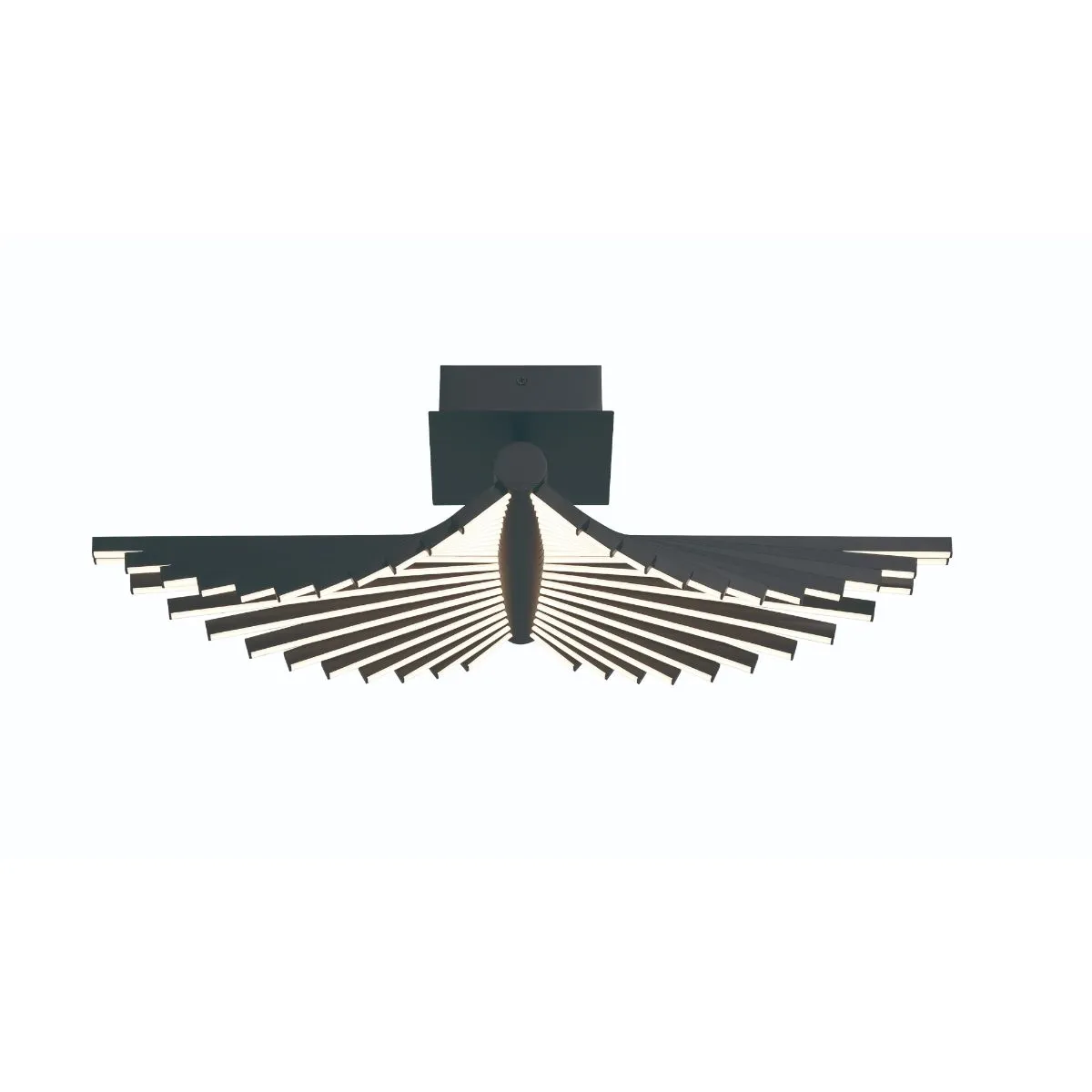Seraph 25 in. LED Flush Mount Light black Finish