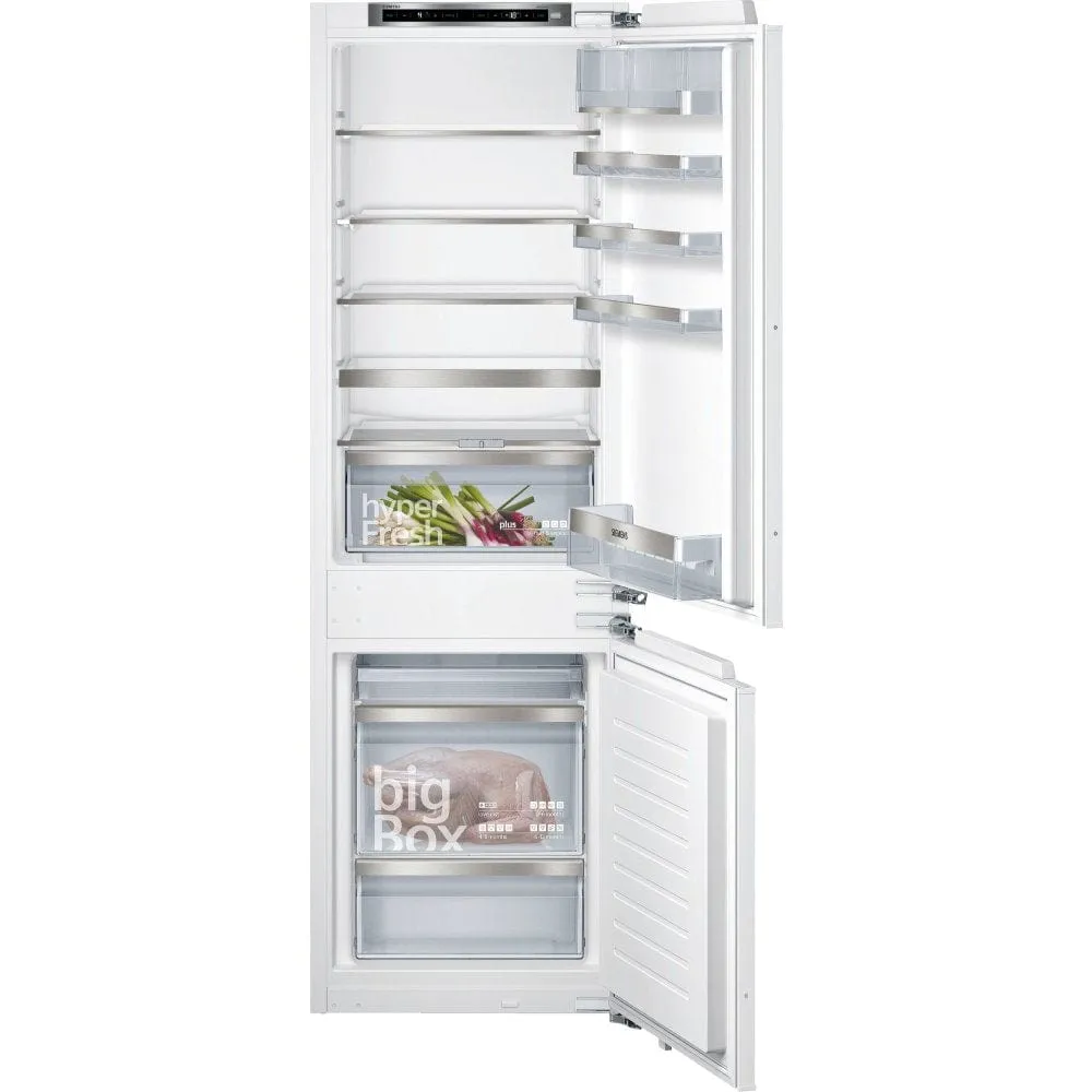 Siemens KI86SAFE0G iQ500 LowFrost 60-40 Split Integrated Fridge Freezer With HyperFreshPlus Box