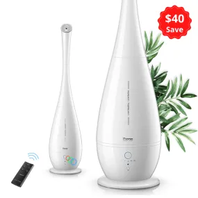 Smart Cool Mist Humidifiers, Large Room Use, 5L Floor, Accurate Humidity Indicator, Intelligent Constant Humidity, Built-in renewable filter, and activated carbon purification