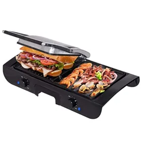 Smokeless Non-Stick Indoor Grill with Two Temperature Control & Indicator Light