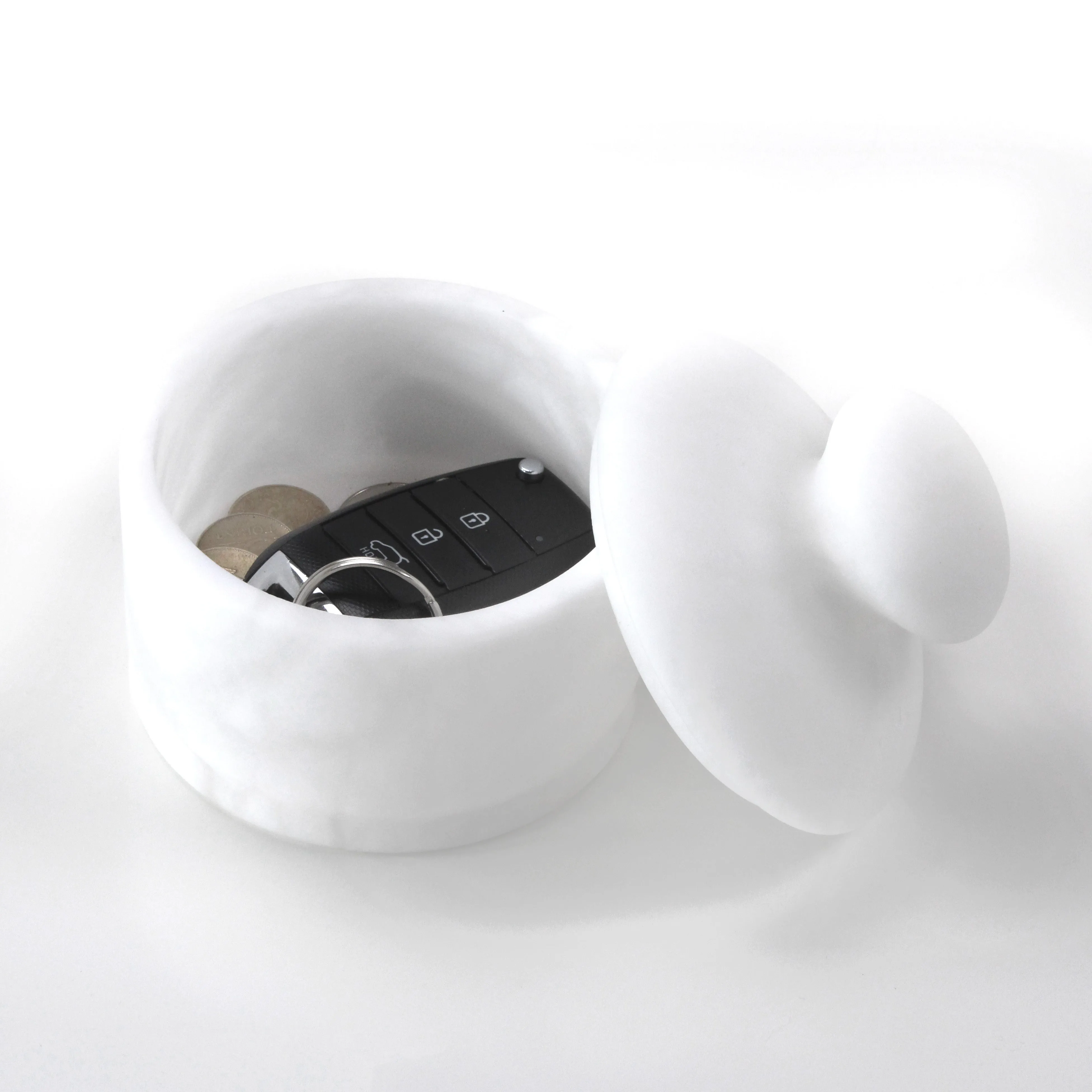 Solid Alabaster Accessory Holders