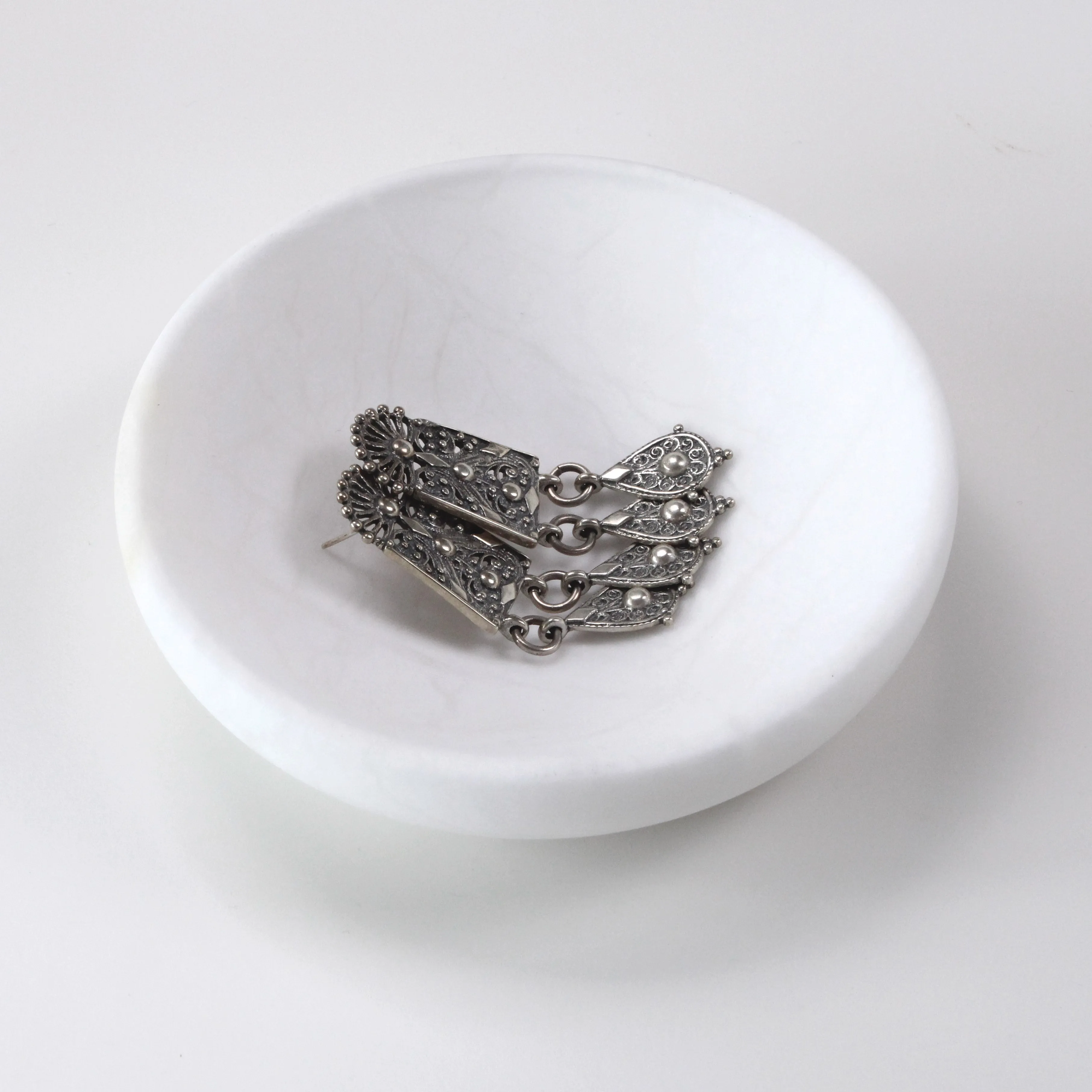 Solid Alabaster Accessory Holders