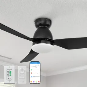 Sonoma Ⅱ Low Profile Smart Fan with LED light and Remote 44 Inch