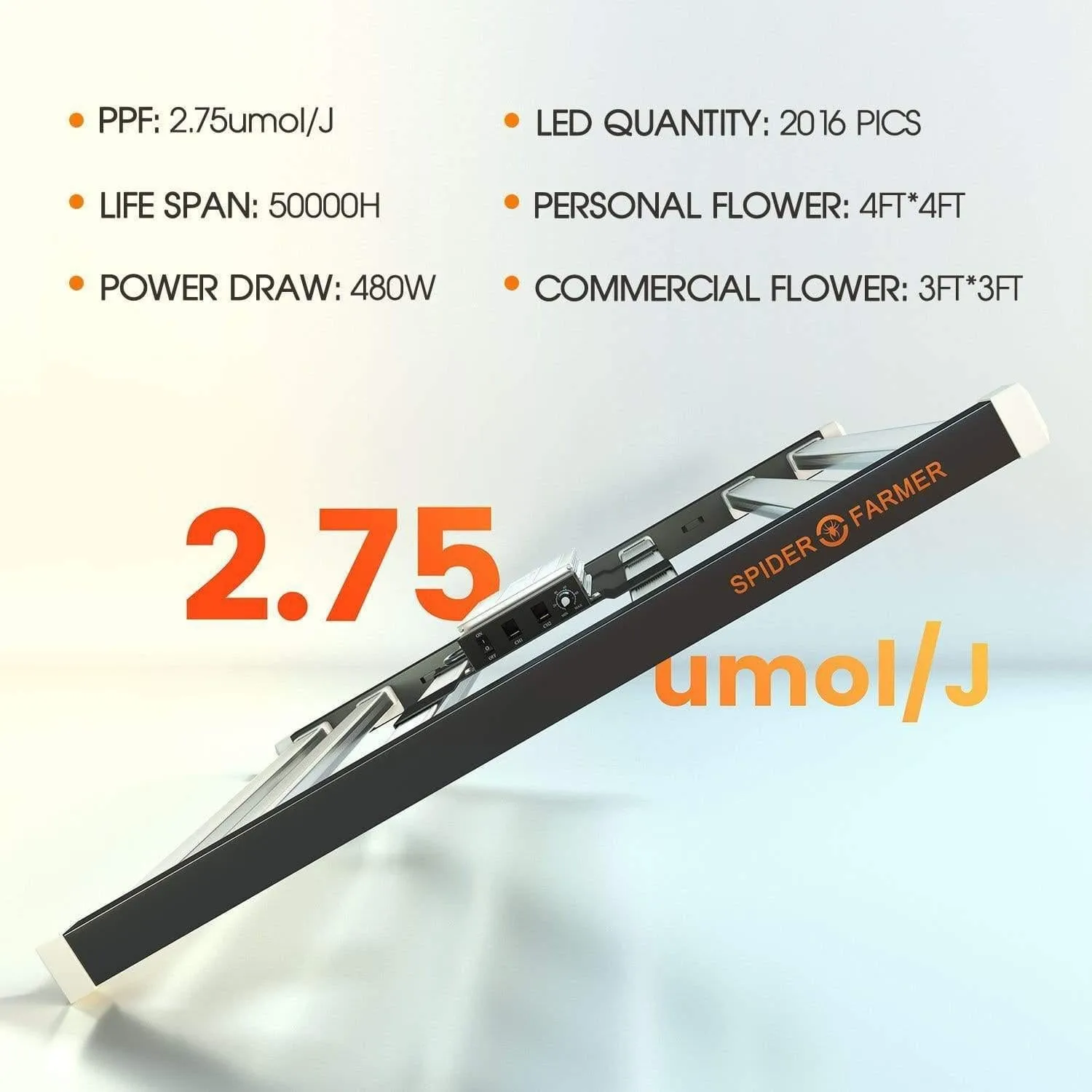 Spider Farmer SE5000 LED Grow Light (480w)