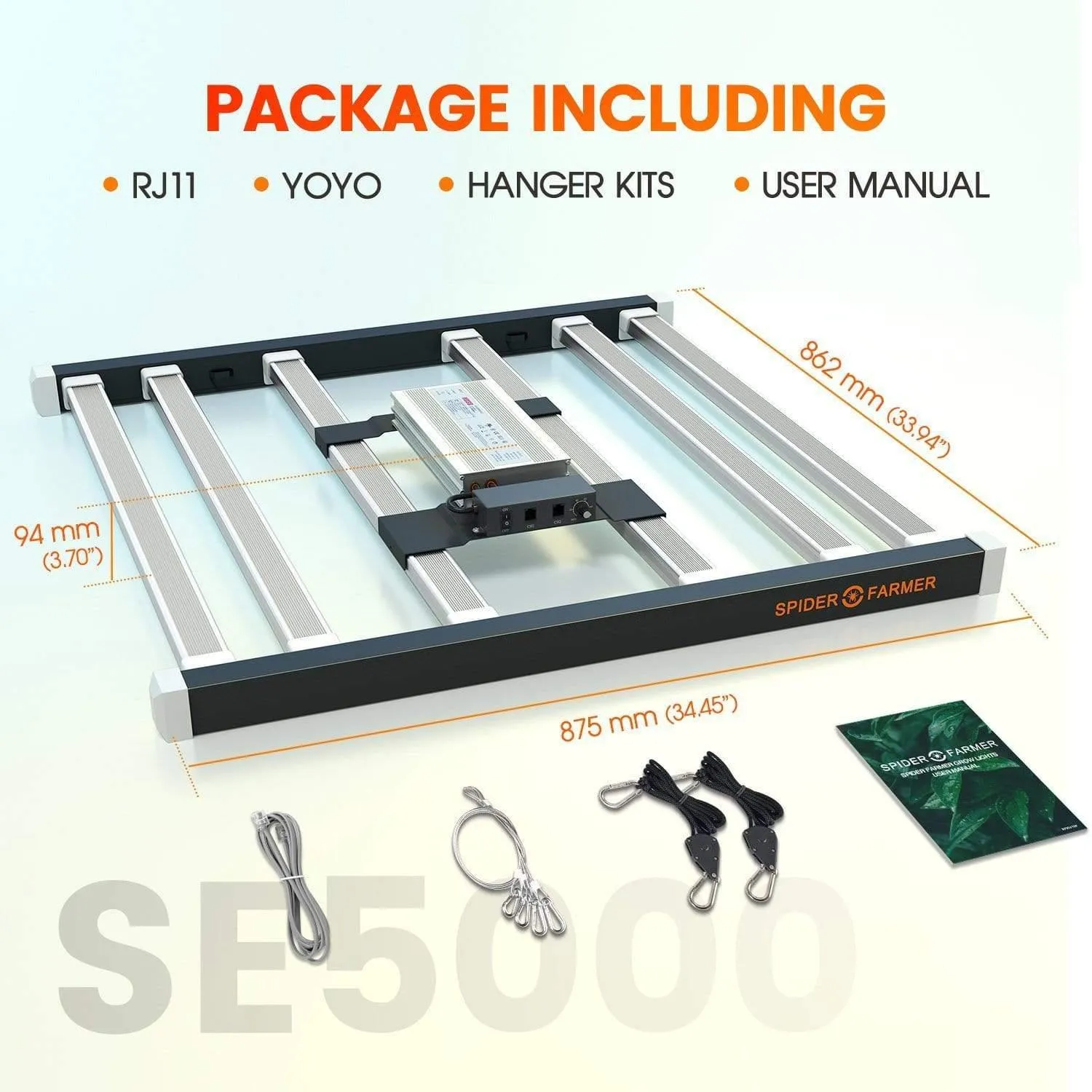 Spider Farmer SE5000 LED Grow Light (480w)