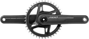 SRAM RED 1x XPLR Wide Crankset - 13-Speed, 8-Bolt Direct Mount, DUB Spindle, Natural Carbon, E1