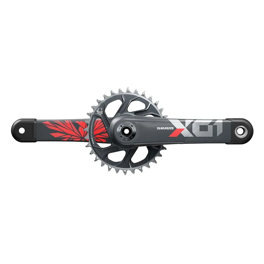 SRAM X01 Eagle DUB C3 Crankset Speed: 11/12 Spindle: 28.99mm BCD: Direct Mount 32 DUB 165mm Red SuperBoost 