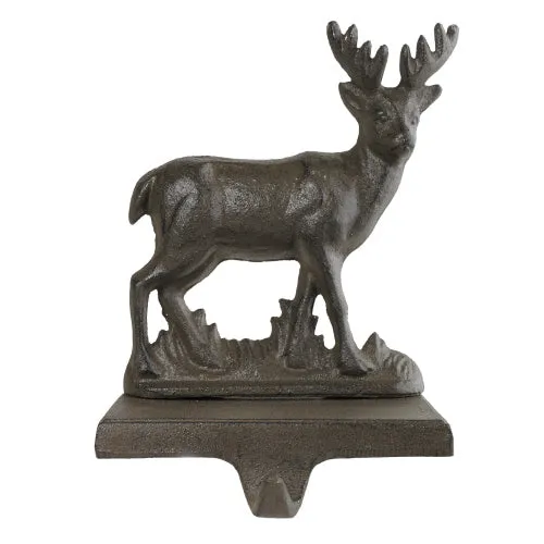 Stag Christmas Stocking Holder -Brown