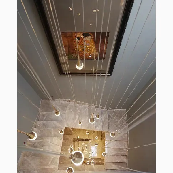 Stresa | Spiral Design Staircase Chandelier