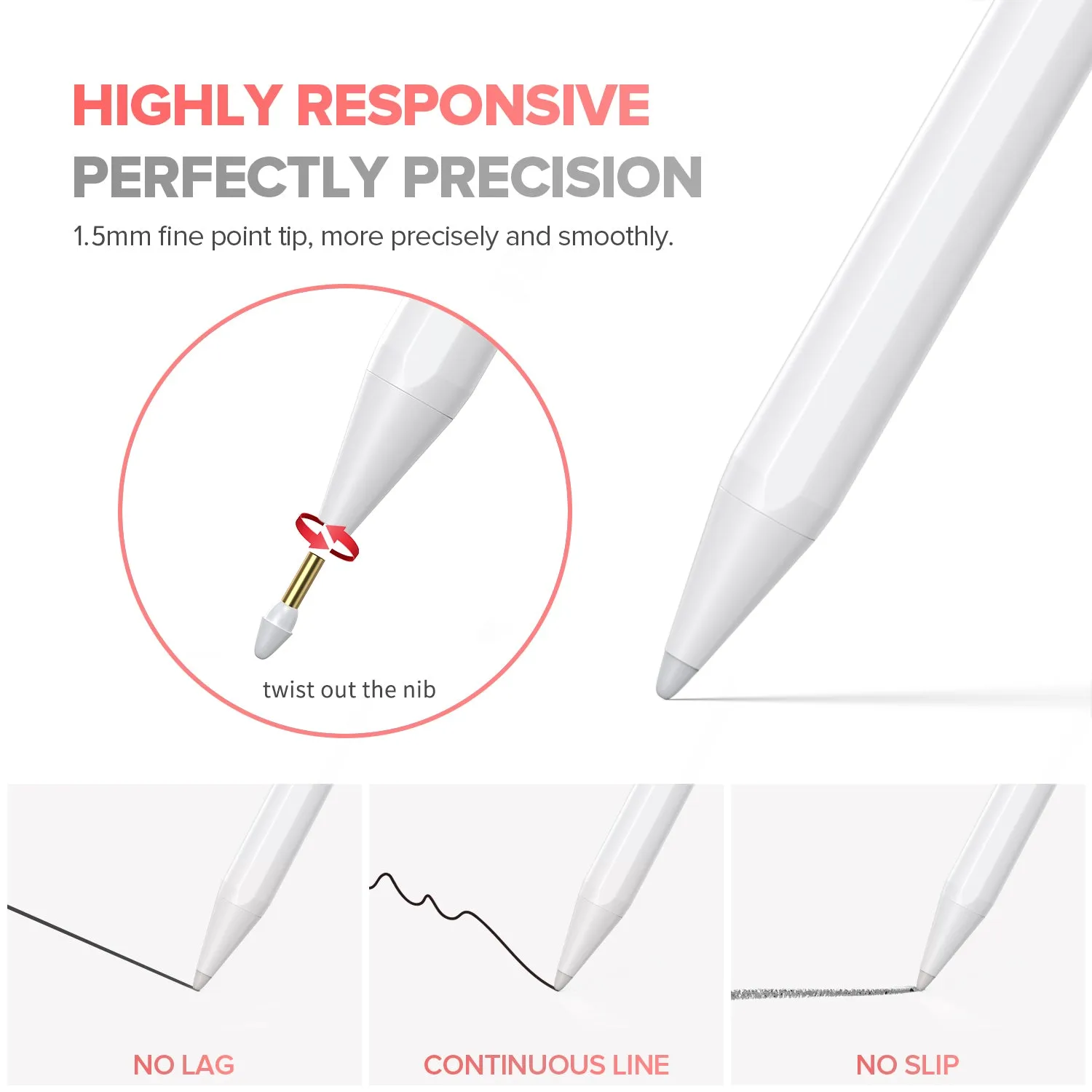 Stylus Pen with Palm Rejection Technology