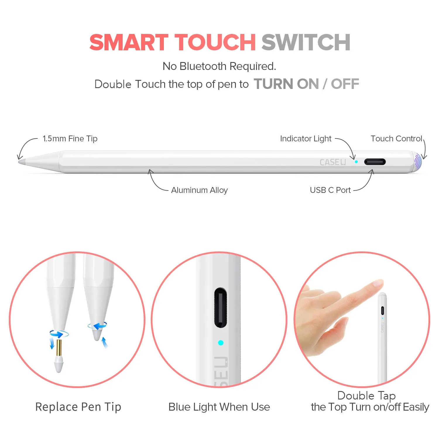 Stylus Pen with Palm Rejection Technology