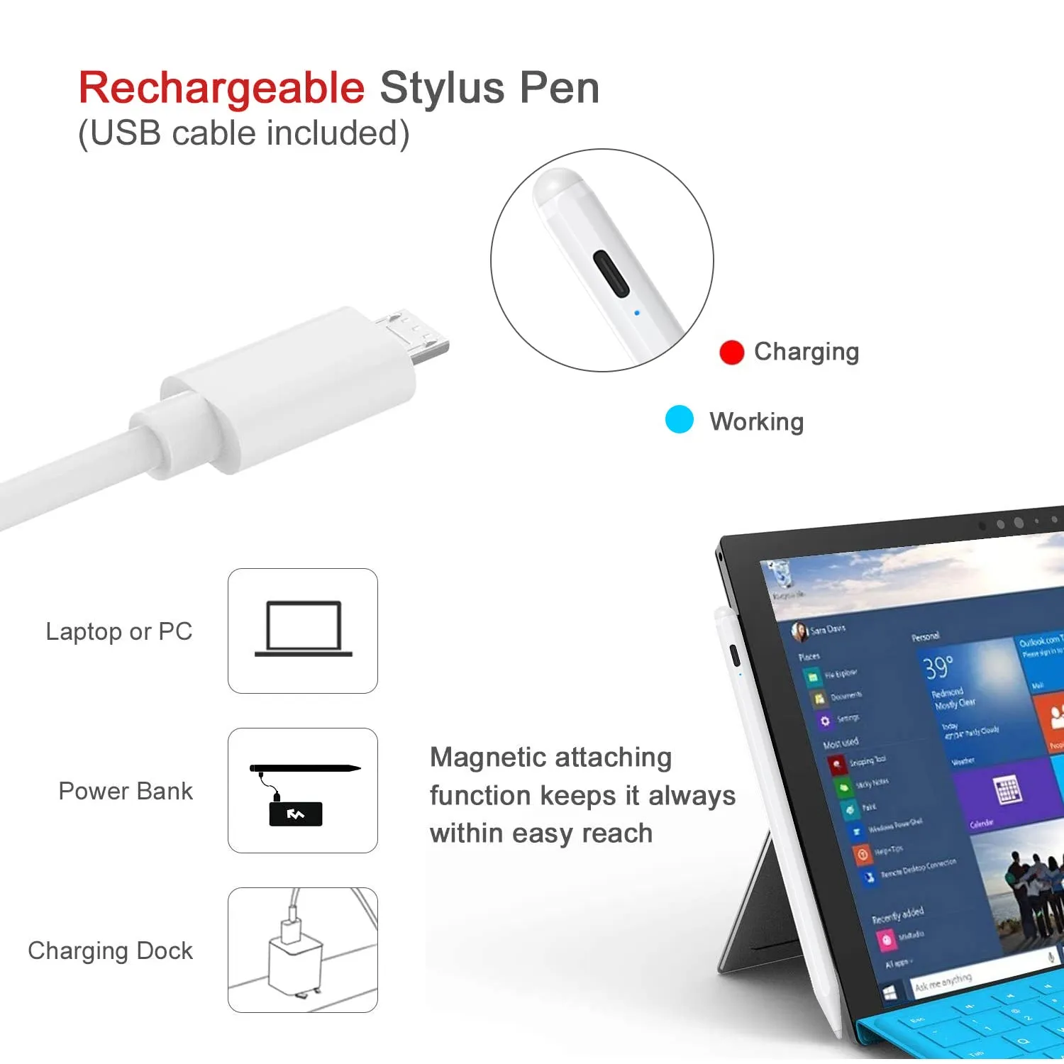 Stylus Pen with Palm Rejection Technology