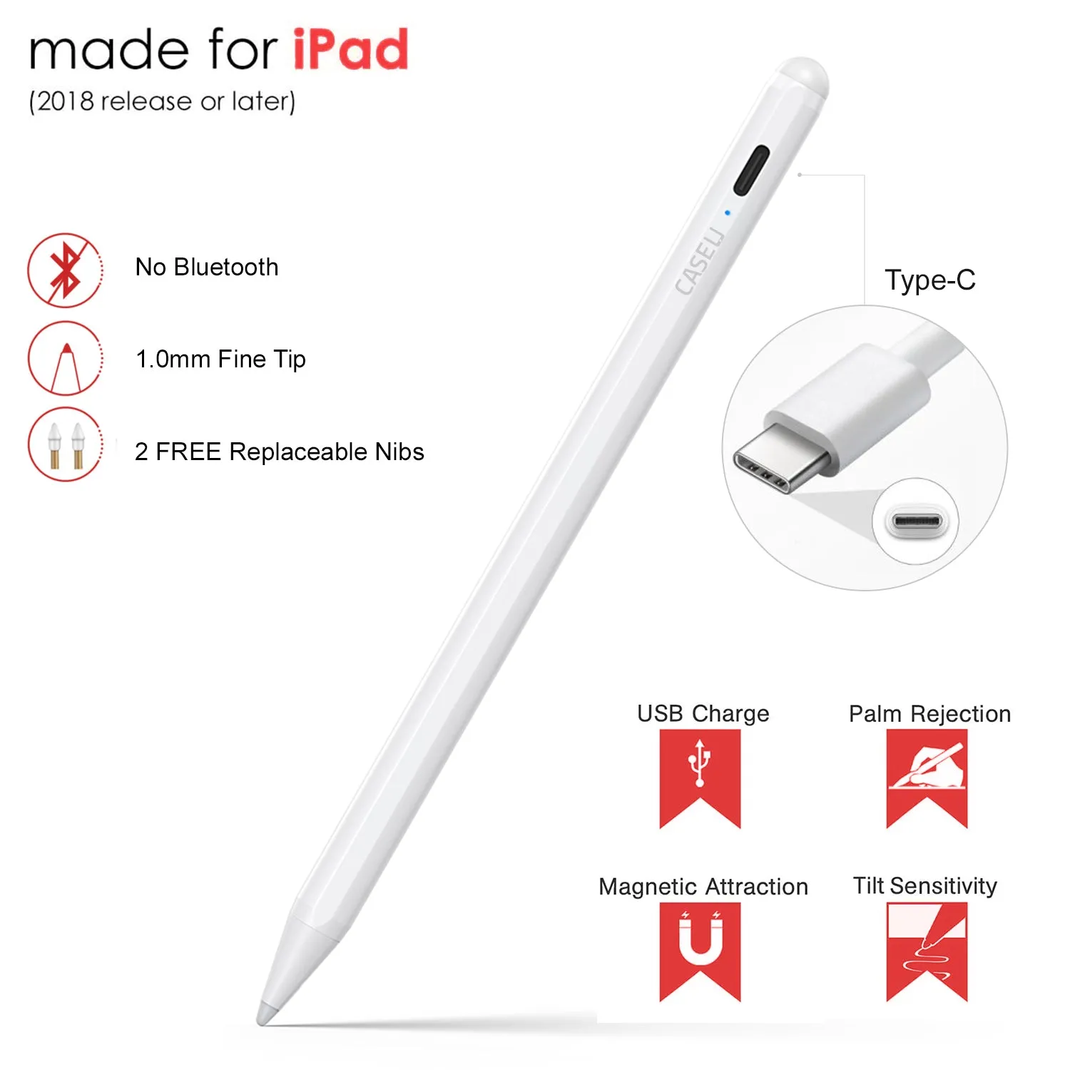Stylus Pen with Palm Rejection Technology