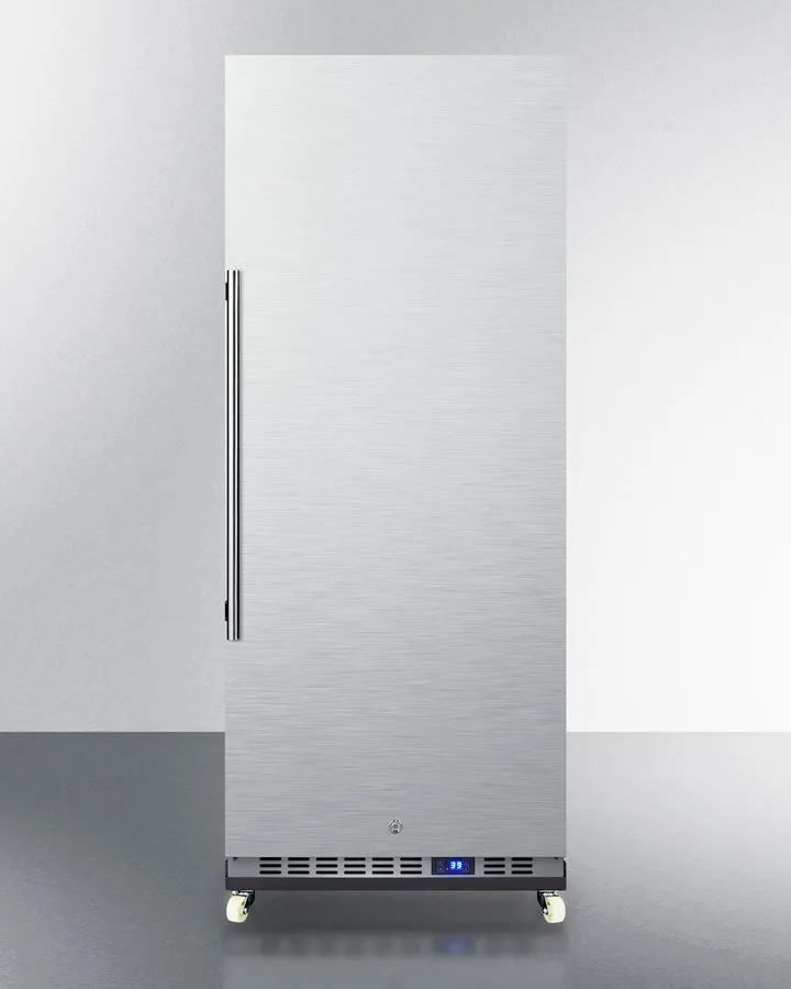 Summit 24" Wide Mini Reach-In All-Refrigerator with Dolly in Stainless Steel - FFAR121SSRI