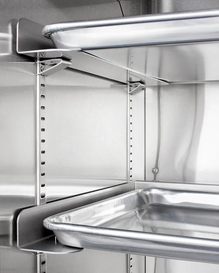 Summit 24" Wide Mini Reach-In All-Refrigerator with Dolly in White - FFAR12WRI