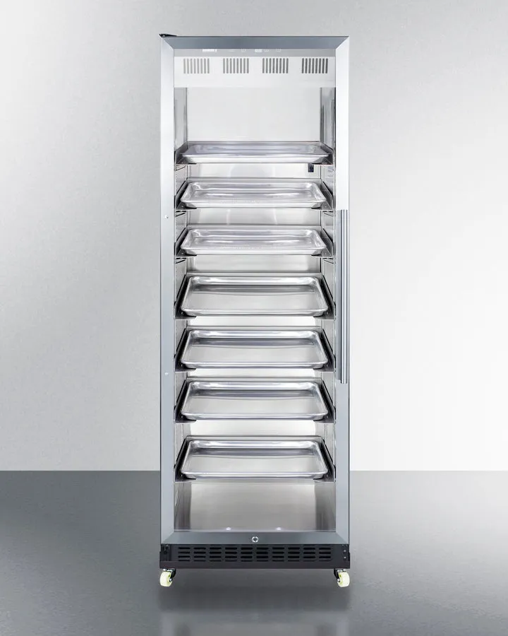 Summit 24" Wide Mini Reach-In Beverage Center with Dolly - SCR1401LHRI