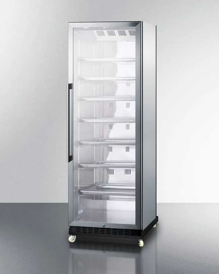 Summit 24" Wide Mini Reach-In Beverage Center with Dolly - SCR1401RICSS