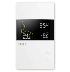 Smart 24Vac Wi-Fi Compatible Low Voltage Heating Thermostat TH1400WF - Ideal for Home Energy Optimization